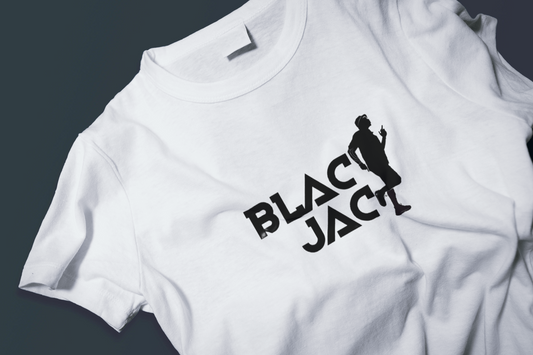 Blackjack Classic Printed Logo 220GSM T-Shirt