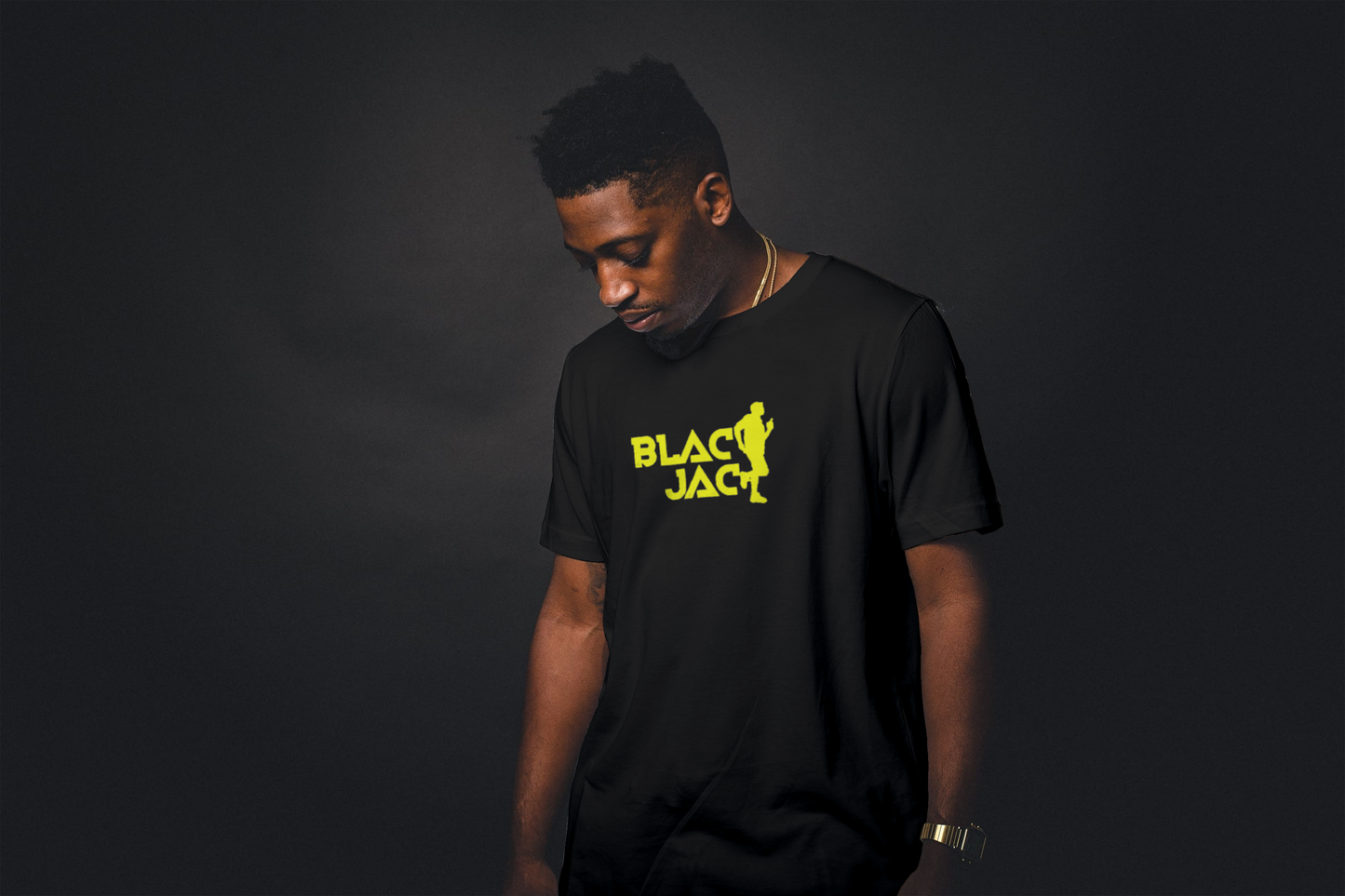 Blackjack Classic Printed Logo 220GSM T-Shirt