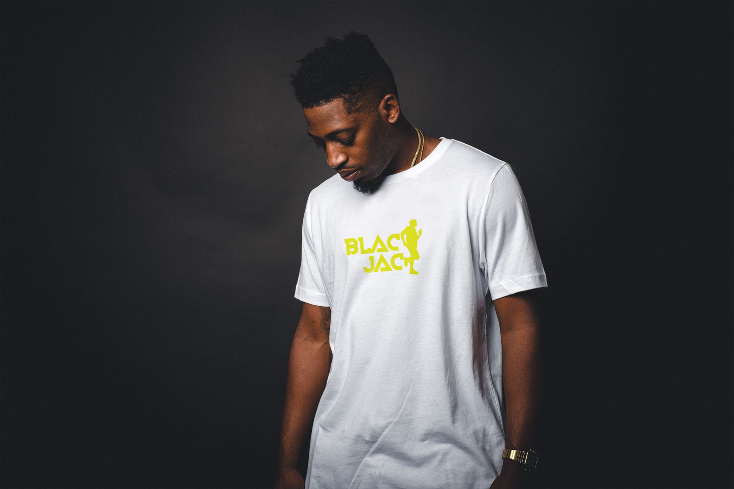 Blackjack Classic Printed Logo 220GSM T-Shirt