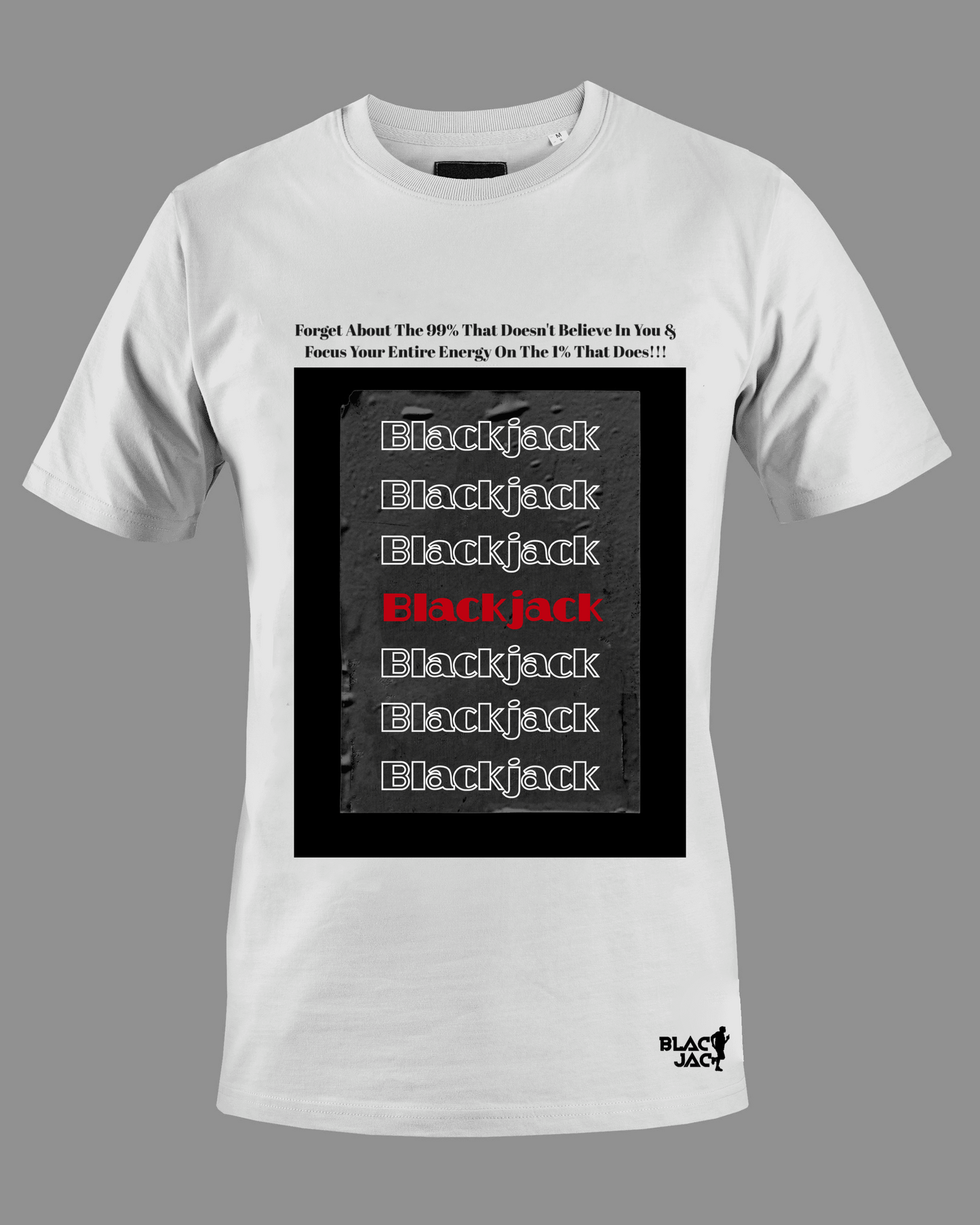 Blackjack Multiple Printed Logo 180GSM T-Shirt