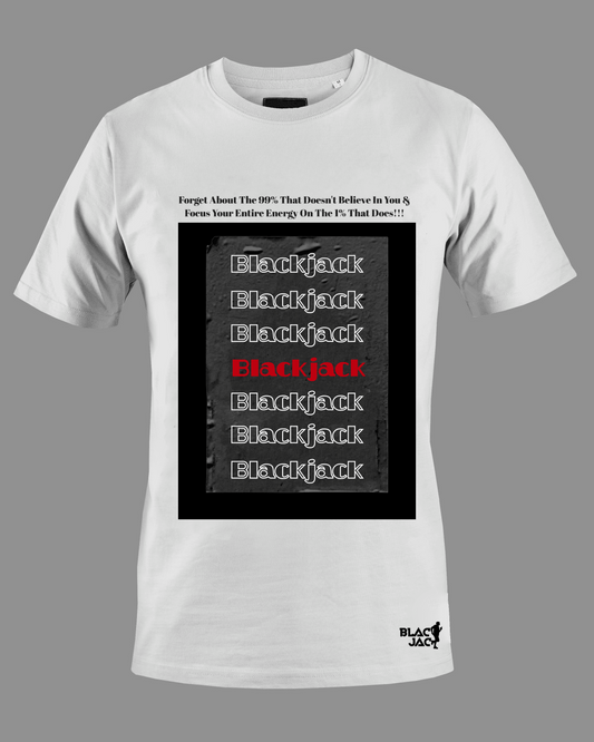 Blackjack Multiple Printed Logo 180GSM T-Shirt