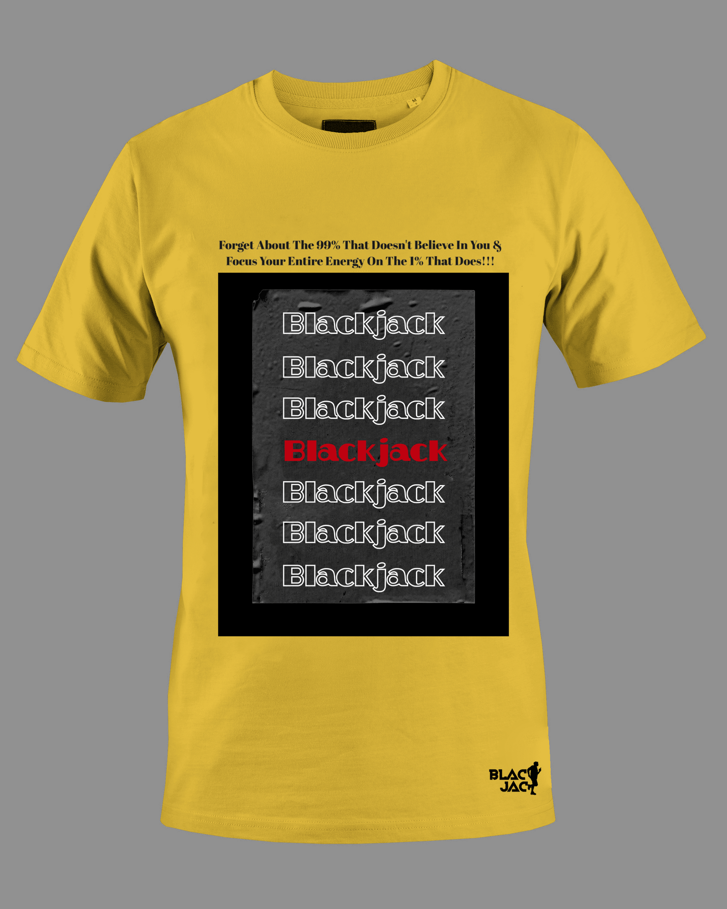 Blackjack Multiple Printed Logo 180GSM T-Shirt