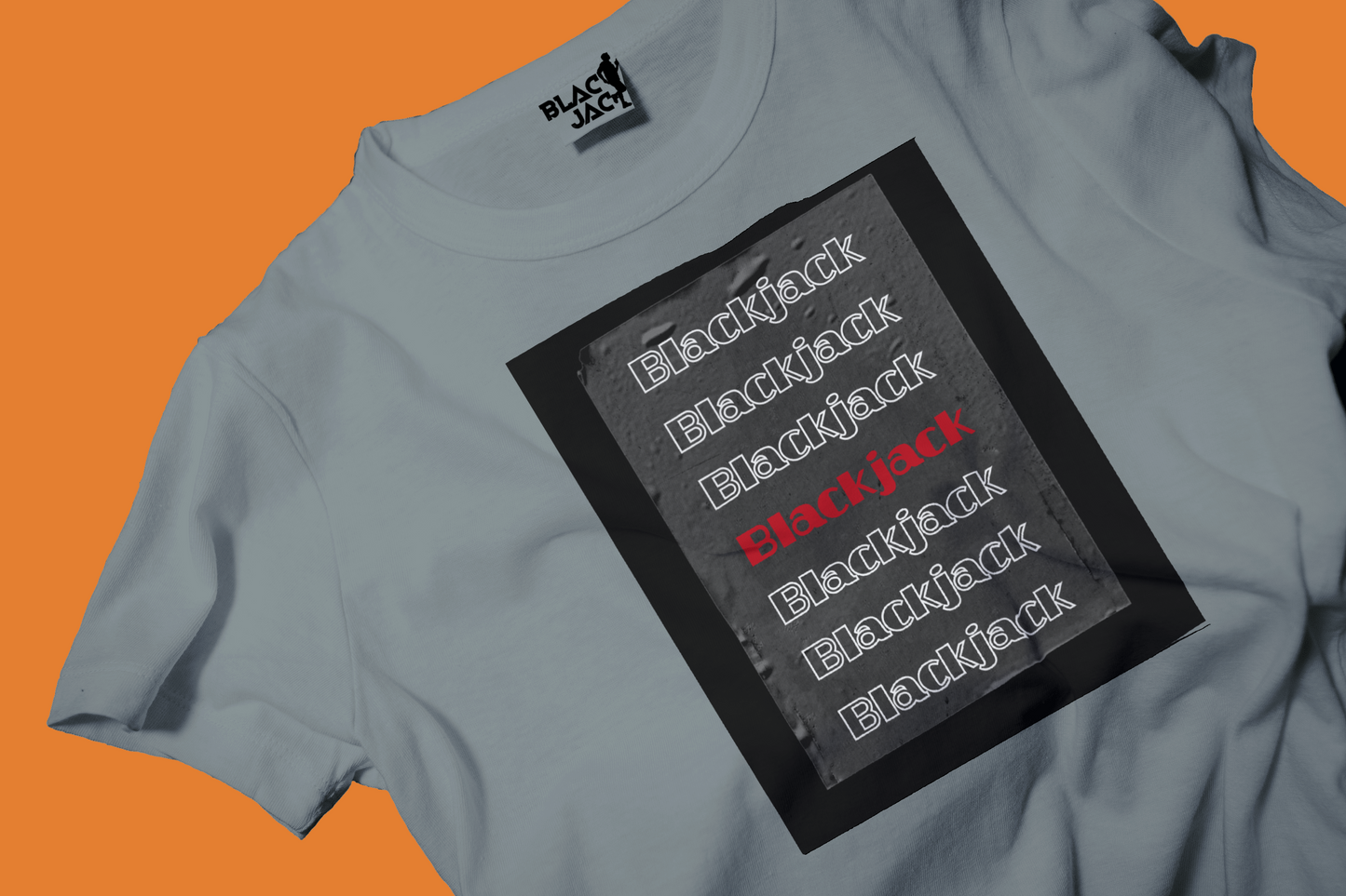 Blackjack Multiple Printed Logo 180GSM T-Shirt