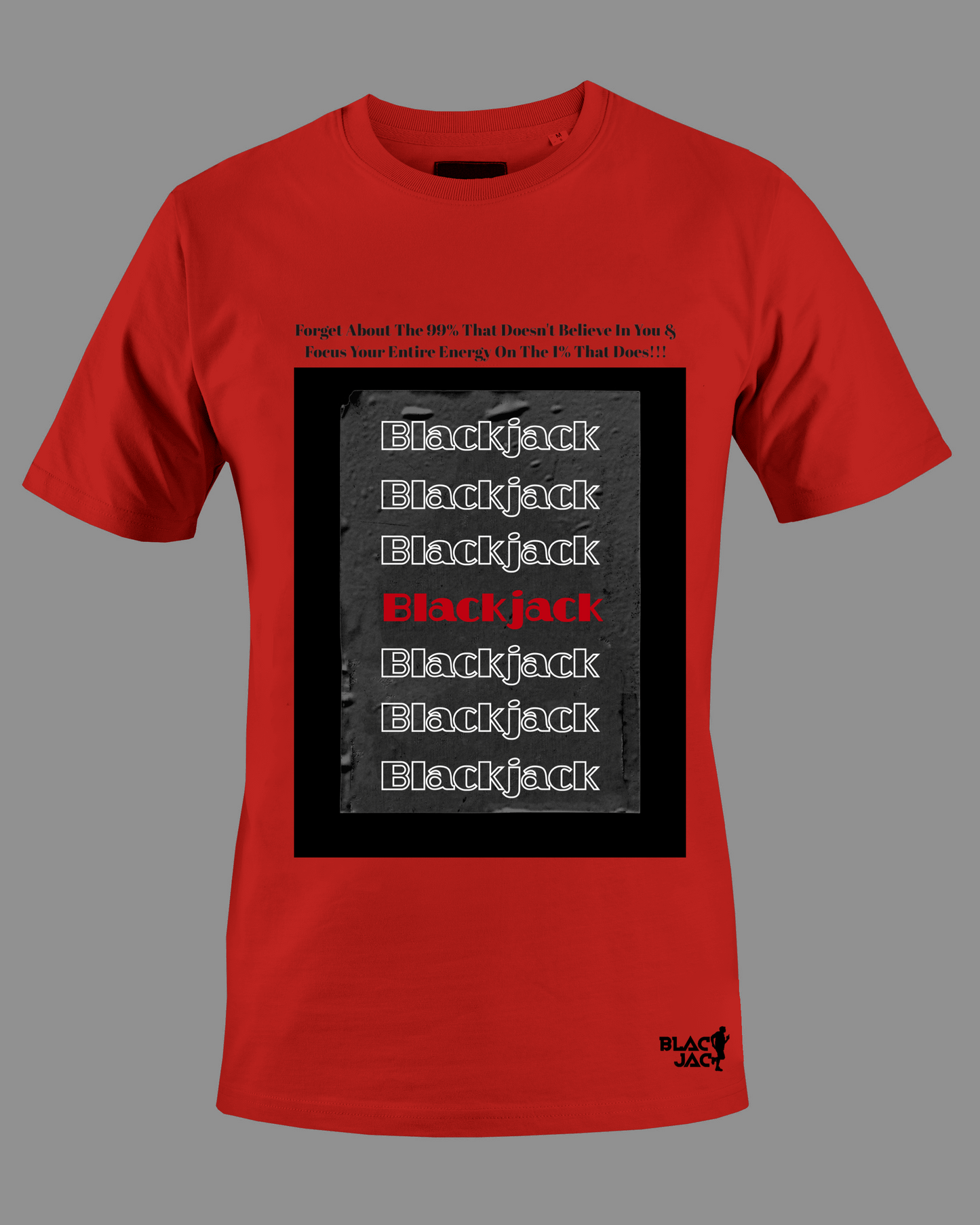 Blackjack Multiple Printed Logo 180GSM T-Shirt